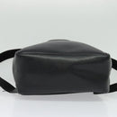 Salvatore Ferragamo Gancini Backpack Leather Black Silver Auth 138252-5