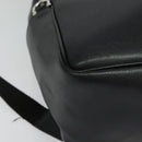 Salvatore Ferragamo Gancini Backpack Leather Black Silver Auth 138252-15