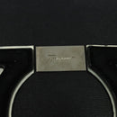 Salvatore Ferragamo Gancini Backpack Leather Black Silver Auth 138252-18