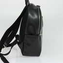 Salvatore Ferragamo Gancini Backpack Leather Black Silver Auth 138252-4
