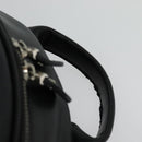 Salvatore Ferragamo Gancini Backpack Leather Black Silver Auth 138252-8