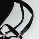 Salvatore Ferragamo Gancini Backpack Leather Black Silver Auth 138252-9