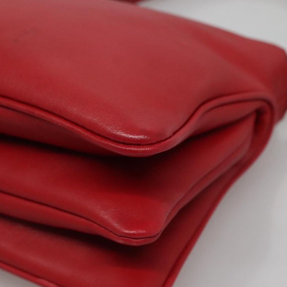 Miu Miu Hand Bag Leather Red Auth 138254