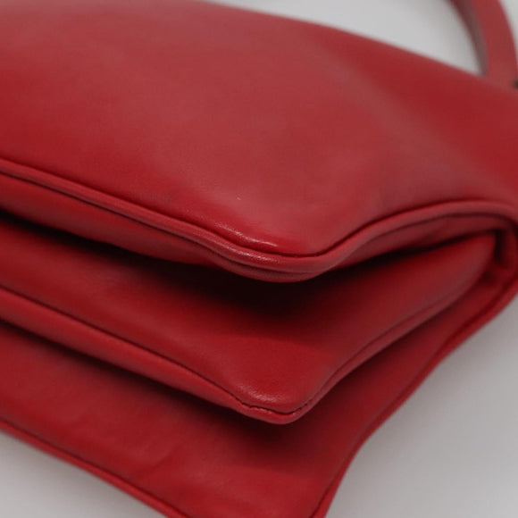 Miu Miu Hand Bag Leather Red Auth 138254