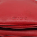 Miu Miu Hand Bag Leather Red Auth 138254-15