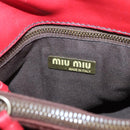 Miu Miu Hand Bag Leather Red Auth 138254-17