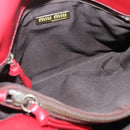 Miu Miu Hand Bag Leather Red Auth 138254-18