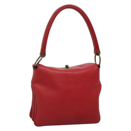 Miu Miu Hand Bag Leather Red Auth 138254