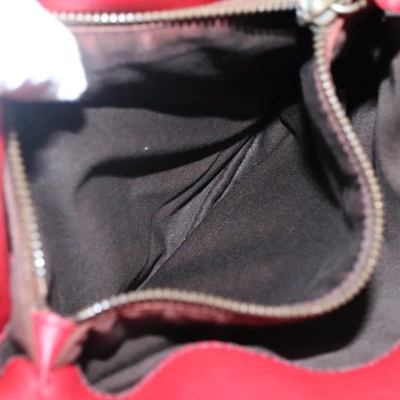 Miu Miu Hand Bag Leather Red Auth 138254