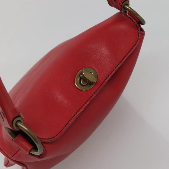 Miu Miu Hand Bag Leather Red Auth 138254