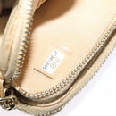 CHANEL Matelasse Chain Shoulder Bag Caviar Skin Beige Gold CC Auth 138257-25