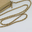 CHANEL Matelasse Chain Shoulder Bag Caviar Skin Beige Gold CC Auth 138257-7