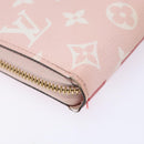 LOUIS VUITTON Monogram Giant Zippy Wallet Long Wallet Red M67550 LV Auth 138259-16