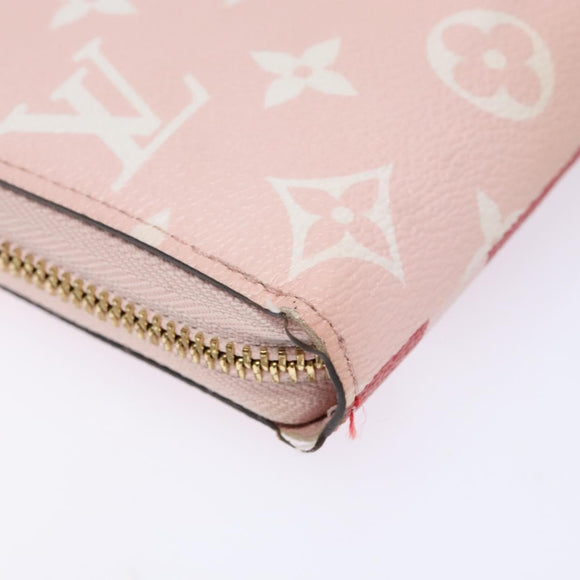 LOUIS VUITTON Monogram Giant Zippy Wallet Long Wallet Red M67550 LV Auth 138259