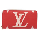 LOUIS VUITTON Monogram Giant Zippy Wallet Long Wallet Red M67550 LV Auth 138259-13