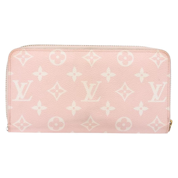 LOUIS VUITTON Monogram Giant Zippy Wallet Long Wallet Red M67550 LV Auth 138259