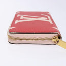 LOUIS VUITTON Monogram Giant Zippy Wallet Long Wallet Red M67550 LV Auth 138259-4