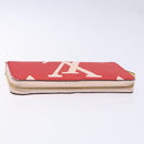 LOUIS VUITTON Monogram Giant Zippy Wallet Long Wallet Red M67550 LV Auth 138259-5
