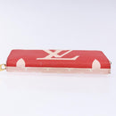 LOUIS VUITTON Monogram Giant Zippy Wallet Long Wallet Red M67550 LV Auth 138259-6
