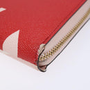 LOUIS VUITTON Monogram Giant Zippy Wallet Long Wallet Red M67550 LV Auth 138259-7