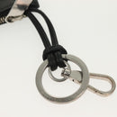 BOTTEGA VENETA INTRECCIATO Coin Purse Leather Black Silver Auth 138261-12