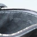 BOTTEGA VENETA INTRECCIATO Coin Purse Leather Black Silver Auth 138261-14