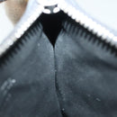 BOTTEGA VENETA INTRECCIATO Coin Purse Leather Black Silver Auth 138261-17