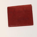 CHANEL Wallet Leather 2Set Red Black CC Auth 138264-11
