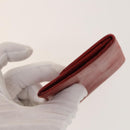 CHANEL Wallet Leather 2Set Red Black CC Auth 138264-12