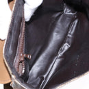 CELINE Macadam Canvas Shoulder Bag PVC Beige Gold Auth 138273-11