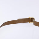 CELINE Macadam Canvas Shoulder Bag PVC Beige Gold Auth 138273-8