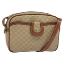 CELINE Macadam Canvas Shoulder Bag Beige Auth 138274-1