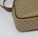 CELINE Macadam Canvas Shoulder Bag Beige Auth 138274-14