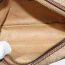 CELINE Macadam Canvas Shoulder Bag Beige Auth 138274-9