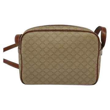 CELINE Macadam Canvas Shoulder Bag Beige Auth 138274 - 0