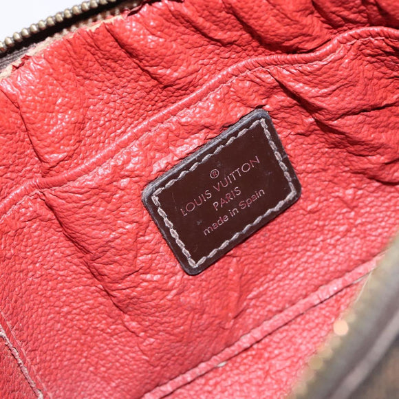 LOUIS VUITTON Damier Ebene Pochette Cosmetic PM Pouch N47516 LV Auth 138275