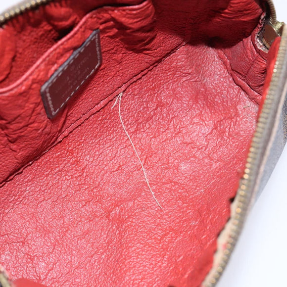 LOUIS VUITTON Damier Ebene Pochette Cosmetic PM Pouch N47516 LV Auth 138275