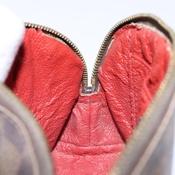 LOUIS VUITTON Damier Ebene Pochette Cosmetic PM Pouch N47516 LV Auth 138275