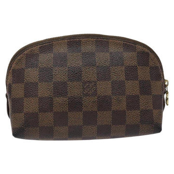 LOUIS VUITTON Damier Ebene Pochette Cosmetic PM Pouch N47516 LV Auth 138275 - 0