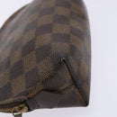LOUIS VUITTON Damier Ebene Pochette Cosmetic PM Pouch N47516 LV Auth 138275-14