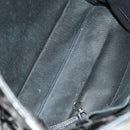 CHANEL Chain Shoulder Bag Patent leather Black Silver CC Auth 138276-16