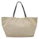 Salvatore Ferragamo Sequin Vala Tote Bag Nylon Silver Auth 138278-2