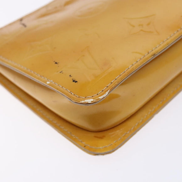 LOUIS VUITTON Monogram Vernis Lexington Accessory Pouch Beige M91010 Auth 138279