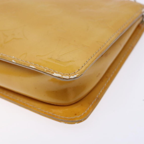 LOUIS VUITTON Monogram Vernis Lexington Accessory Pouch Beige M91010 Auth 138279