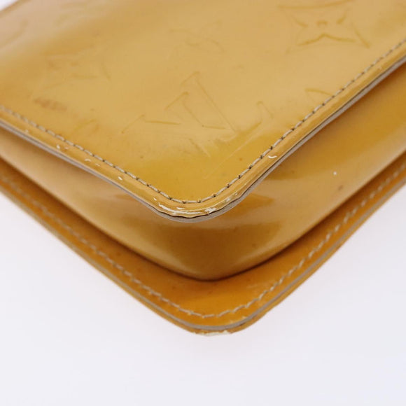 LOUIS VUITTON Monogram Vernis Lexington Accessory Pouch Beige M91010 Auth 138279