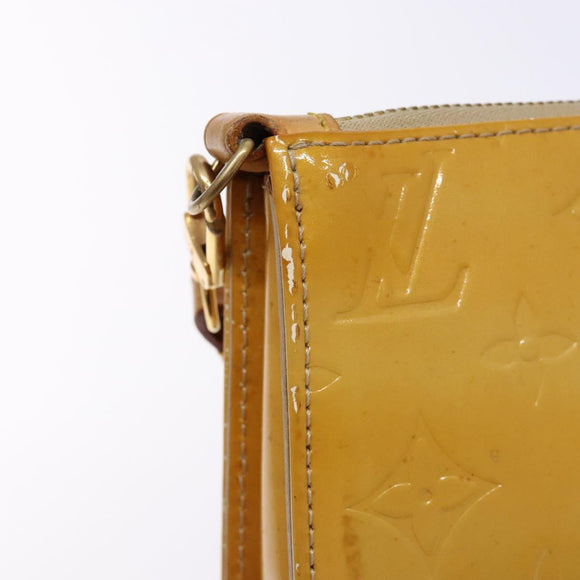 LOUIS VUITTON Monogram Vernis Lexington Accessory Pouch Beige M91010 Auth 138279