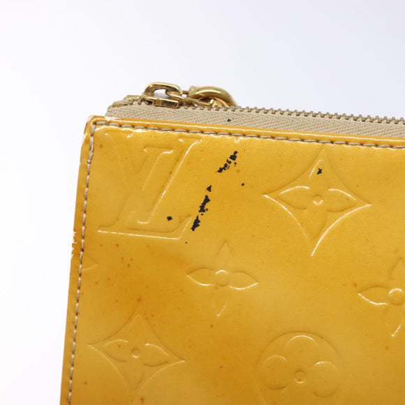 LOUIS VUITTON Monogram Vernis Lexington Accessory Pouch Beige M91010 Auth 138279