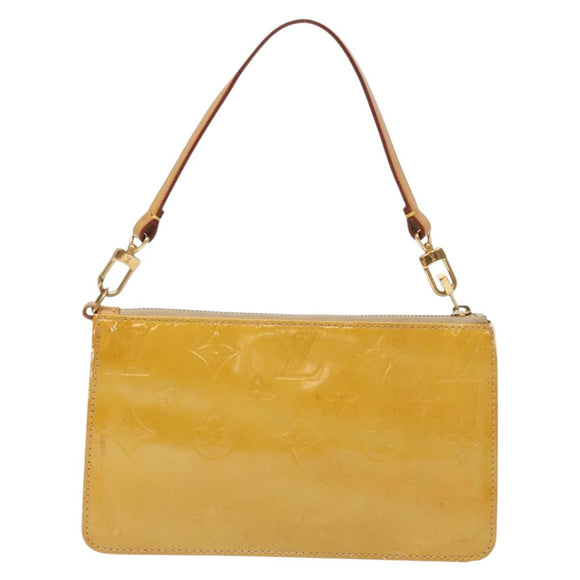 LOUIS VUITTON Monogram Vernis Lexington Accessory Pouch Beige M91010 Auth 138279