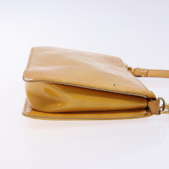 LOUIS VUITTON Monogram Vernis Lexington Accessory Pouch Beige M91010 Auth 138279