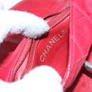 CHANEL Bicolore Waist bag Lamb Skin Red Gold CC Auth 138285-17